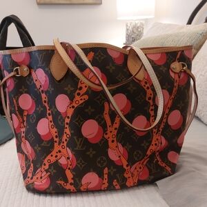 Not Rated Pink and Orange Patterned Tote